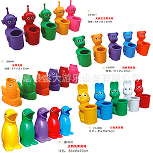 游乐设备儿童玩具可爱卡通型塑料垃圾桶儿童果壳箱幼儿园清洁桶信息
