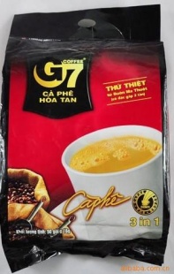 批发速溶咖啡G7三合一咖啡/50包信息