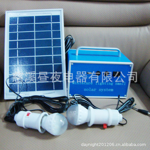 太阳能5W系统带灯泡便携试应急电源野外照明系统使用方便信息