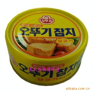 韩国食品韩国罐头不倒翁辣味金枪鱼罐头150g信息