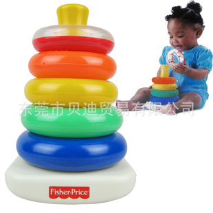 费雪彩虹套圈层层叠彩虹塔叠叠乐摇铃婴儿玩具益智0.35信息