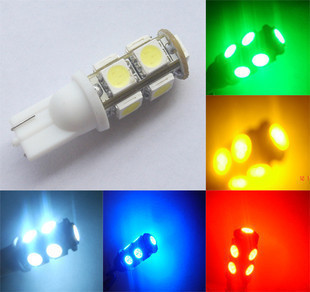 厂家直销汽车LED(T10-9SMD5050)用于示宽灯/阅读灯/仪表灯等信息