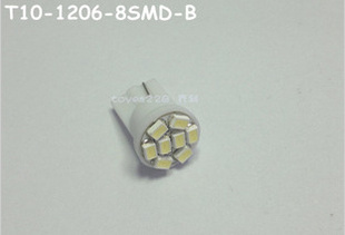 高亮度T10-1206-8SMD汽车LED灯/12VT10示宽灯信息