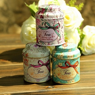 zakka杂货铁盒收纳盒印花茶叶罐创意家居礼品3种混发热销信息