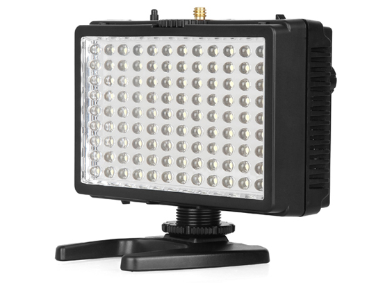 可调节灯光亮度品色LED摄影补光，无线分组同步信息