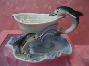 【厂家直销】海豚咖啡杯碟陶瓷餐具日用陶瓷珐琅瓷生产厂家信息