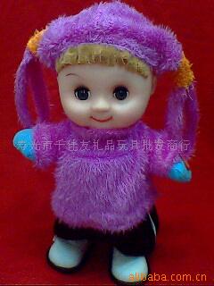 批发走路娃毛绒搞笑玩具儿童玩具电动搞笑信息