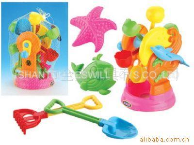 沙滩工具套5件，海边水上玩具，儿童玩具，塑胶(图)信息