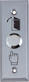 不锈钢按钮窄型出门按钮出门开关门禁专用按钮信息