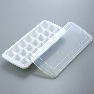 日本进口sanada带盖子塑料制冰盒冰块模具21格冰格信息