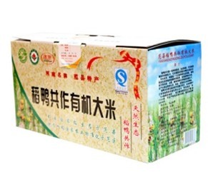 河南洁田稻鸭供作有机大米-有机大米精品礼盒-大米价格信息
