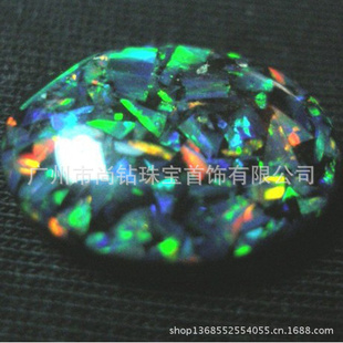 大量销售合成欧泊合成澳宝【SyntheticOpal】平底素面信息