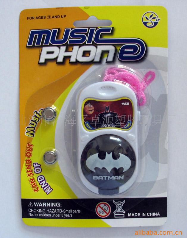 ZY82193弹盖音乐蜘蛛侠手机，儿童玩具手机信息
