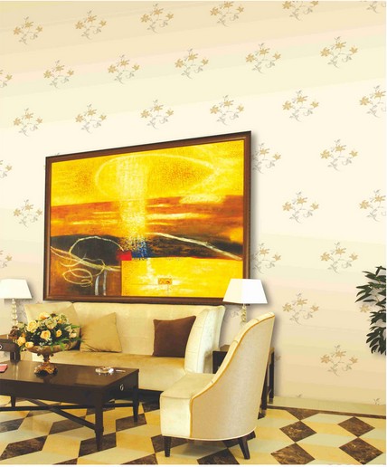 现代简约风格墙纸批发出售_PVC酒店家庭装饰墙纸信息
