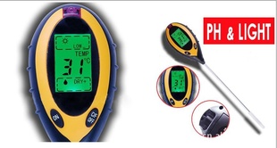 花园工具四合一土壤测试仪湿度计/酸度检测仪/光照测量器信息
