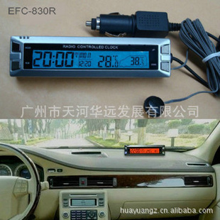 新型实用汽车电子车载电波时钟汽车温度计信息