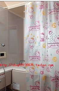 hellokitty浴帘/hellokitty浴室用品/hellokitty防水浴帘信息