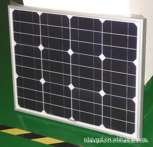 厂家直供50W单晶太阳能板，50W太阳能组件高效电池板信息