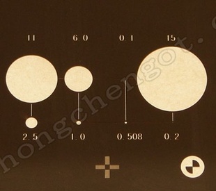（影像仪，投影仪）校准片-二维光学仪器专用校准信息