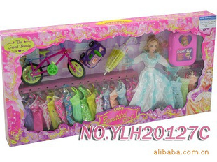 【厂家直销】YLH20127C芭芘娃娃套装超大礼盒信息