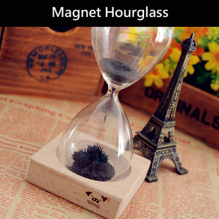 浪漫七夕礼物时光沙漏MagnetHourglass创意玻璃磁力沙漏信息