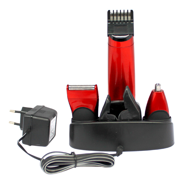 精装三合一充电式剃须刀+鼻毛器清洁器+电推剪理发器信息