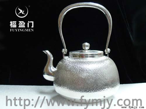 韩式银壶：菱形纹纯银烧水壶（手工银壶）信息