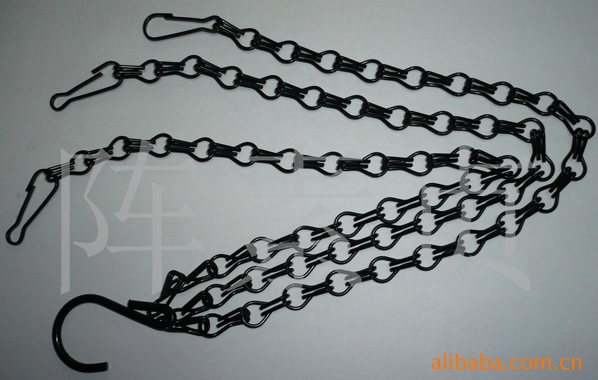 用于花篮等吊饰的挂链信息