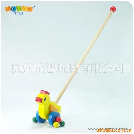 批发木制儿童益智玩具拖拉动物小鸡玩具信息