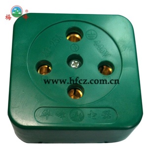 华峰电器梅峰插座HF713三相四线橡皮插座三相四线圆孔插座25A信息
