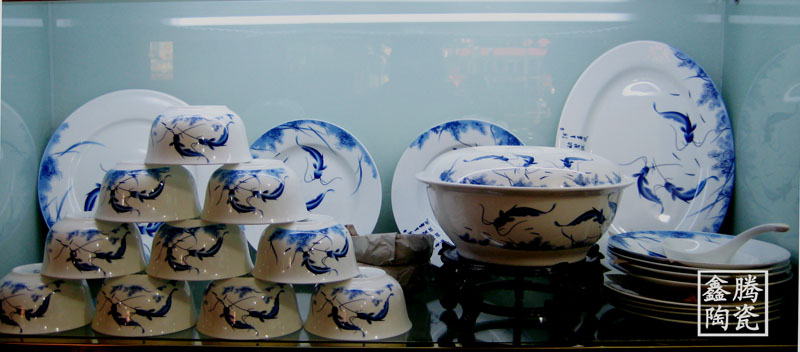 高档青花陶瓷茶具，精品陶瓷餐具信息