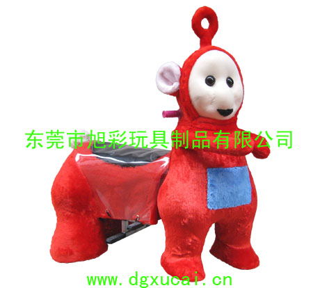 广场最流行的毛绒电动玩具车，天线宝宝电动车信息