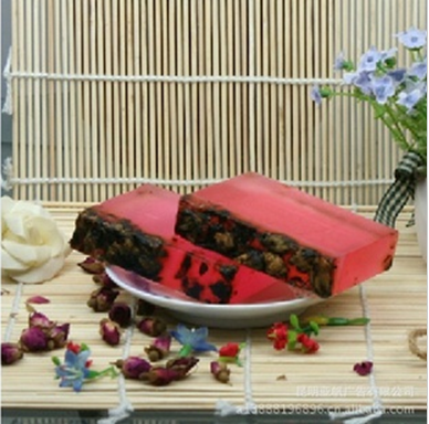 云南古风最给力的韩国护肤玫瑰花朵洁面手工鲜花精油皂信息