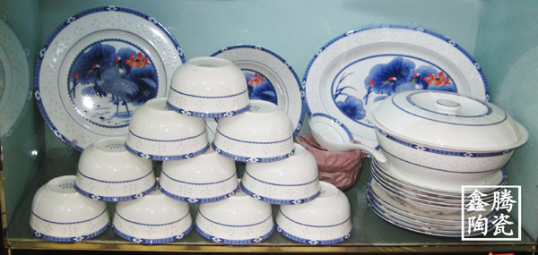 青花陶瓷餐具，高白陶瓷餐具，景德镇陶瓷餐具信息