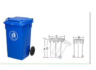 100L垃圾桶（A.B.C）型号垃圾桶垃圾箱环卫用品公共环卫设施信息
