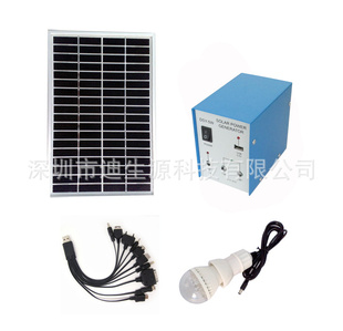 小型太阳能发电系统/家庭发电系统/5W/4AH发电系统信息