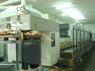 转厂机96年罗兰700印刷机罗兰6+1二手罗兰印刷机械机器在干活信息