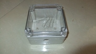 防水接线盒125*125*75mm带孔防水盒M20进线孔防水盒透明盒信息