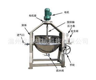 夹层锅、搅拌锅、蒸汽锅，可倾斜式夹层锅、电加热、配料锅、信息