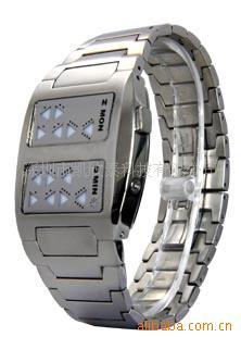 14个LED灯光显示机芯电子表信息