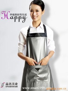 晶名外单银色闪亮围裙|美发围裙信息