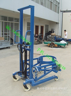 圆桶搬运装卸车可翻转，可倾斜油桶倒料车，厂家特惠推存信息