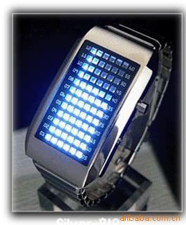 72灯韩国潮流手表LED电子表男女表信息