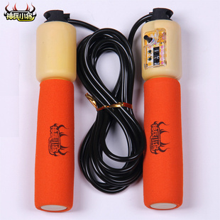 【神兵小将】40C计数跳绳海绵套跳绳插卡塑封装胶绳防冻加重信息