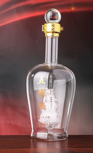空心动物酒瓶，玻璃白酒瓶信息