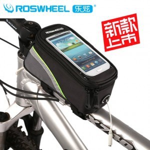 正品乐炫124964.2寸1L第五代大屏手机包可隔屏触摸自行车包信息