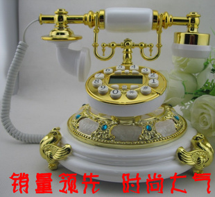 厂家供仿古复古老式电话时尚欧式创意礼品家用来显豪华座机162信息
