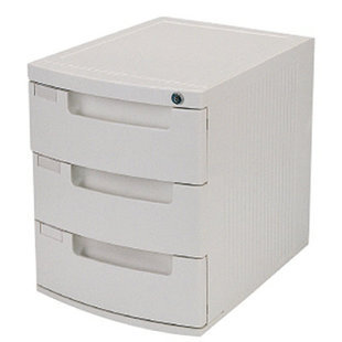 得力9793文件柜三层硬塑文件柜(带锁)得力文件柜信息