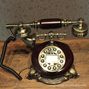 罗密欧红木仿古电话机欧式树脂电话机大象底座电话机家居装饰信息