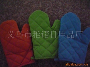 （厂家直销）微波炉单只手套单色手套，花卉手套信息